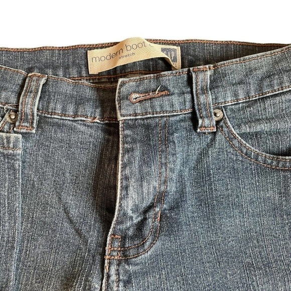 Vintage Gap MODERN BOOT CUT Blue Denim Jeans USA Made, Womens size 2A NEW - Picture 5 of 6